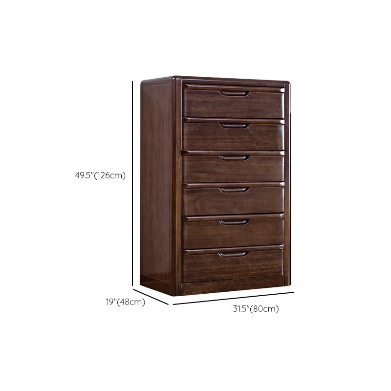 Brown 18.90" Wide Accent Chest Mid-Century Modern Wood Accent Chest