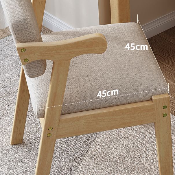 Contemporary Wood Indoor Open Back Dining Side Chair 20'' Wide Dining Chair