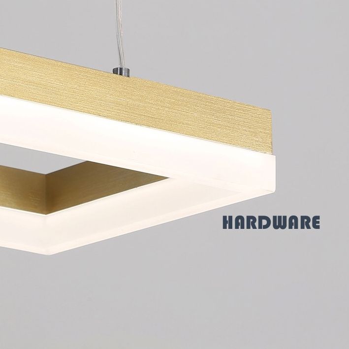 Loop-förmige Acryl 3-Licht-Anhänger Minimalismus LED Hängende Beleuchtung für Esszimmer