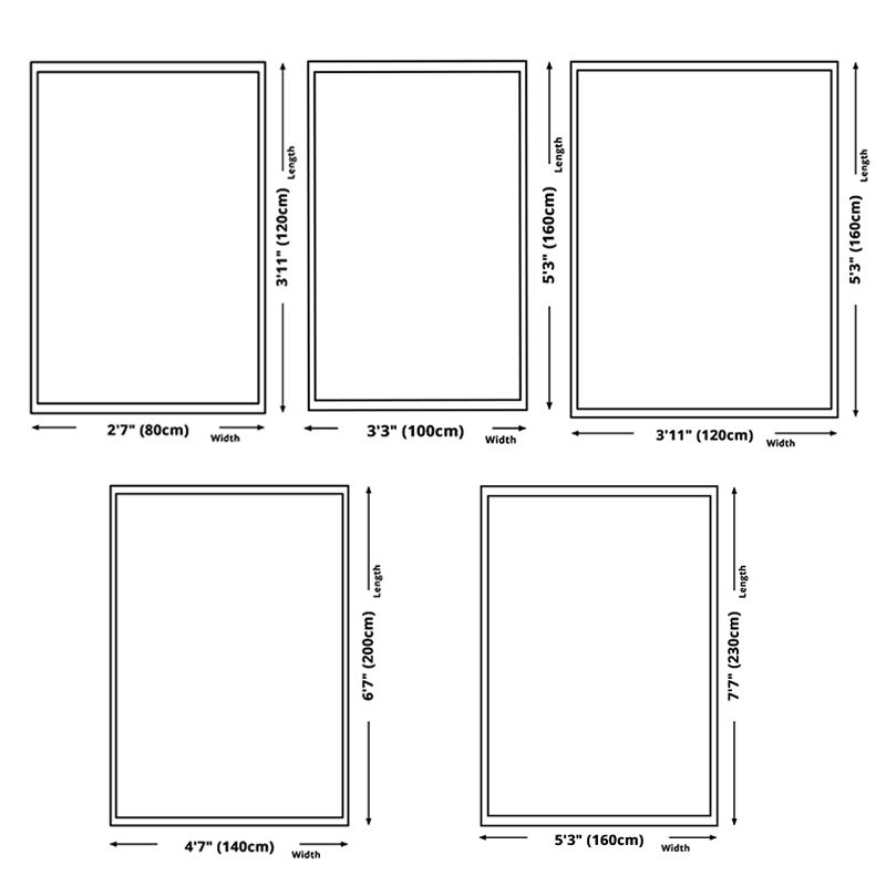 Noordse driehoekspatroon Tapijt Multicolor polyester Tapijt Anti-slip achterstappert tapijt voor woonkamer