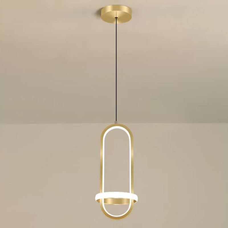 1 Géométrie légère suspendue pendante de style moderne Éclairage suspendu pour le salon