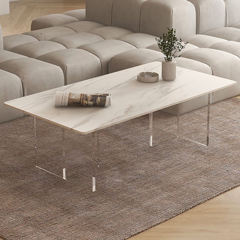 Slate Top Coffee Cocktail Table Sled Rectangle Coffee or End Table
