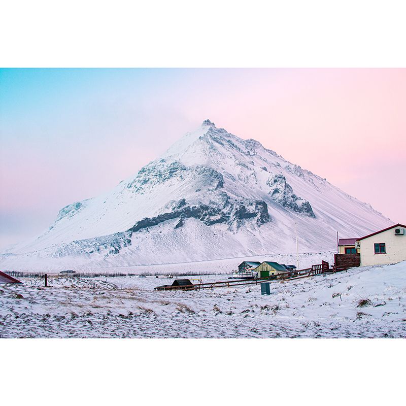 Wallpaper Photography Stain Resistant Wall Mural Mountain Range Sitting Room Wall Mural