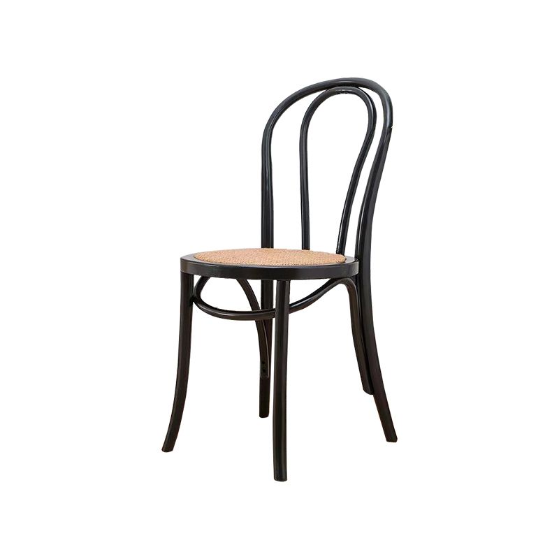 Solid Wood Side Chair Windsor Back Dining Chair for Living Room