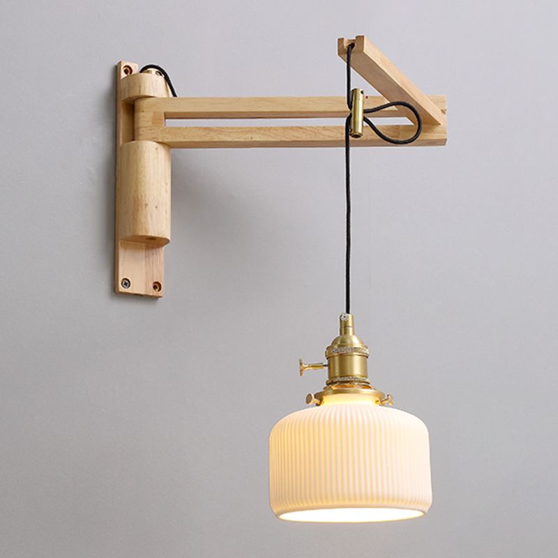 Modern Creative Wall Light Porcelain Bedside Wall Sconce Light for Bedroom
