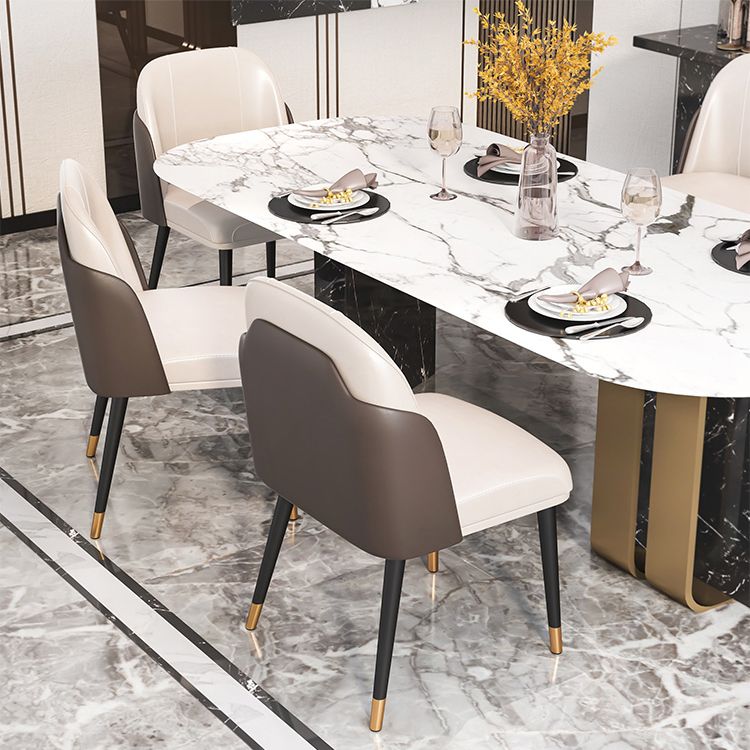 Juego De Sillas De Metal Estilo Escandinavo Sillas De Cocina Para Comedor Parsons