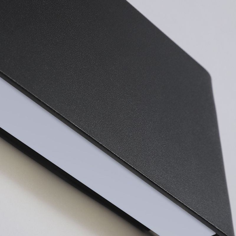 Contemporary Wall Sconce Rectangular Wall Light Fixture with Aluminium