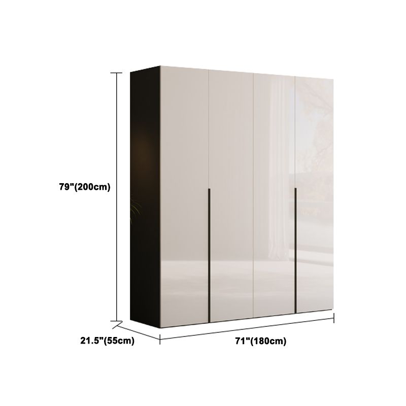 Engineered Wood Wardrobe Closet Contemporary Hinged Wardrobe Armoire