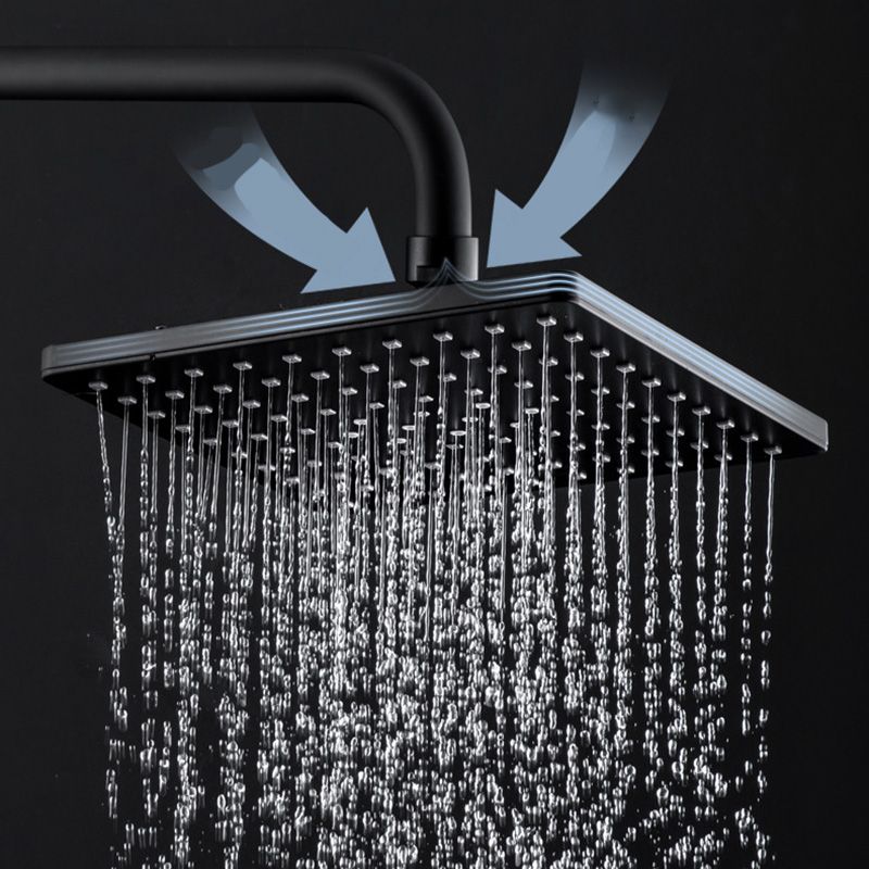 Contemporary Style Shower Head Plastic Fixed Shower Head with Shape of Round and Square