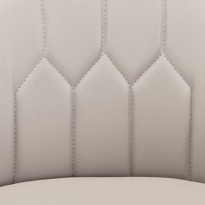 Modern Armless Backrest Counter Stool Iron Bedroom Bar Stool with Cushion and Pedal