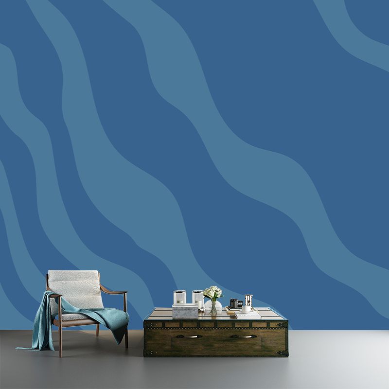 Abstract Waves Mural Wall Covering for Dining Room Eco-friendly for Decoration