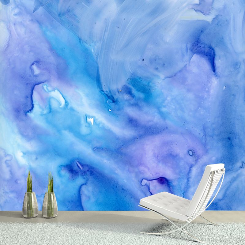 Abstract Watercolor Painting Mural Modern Washable Living Room Wall Art, Custom Print