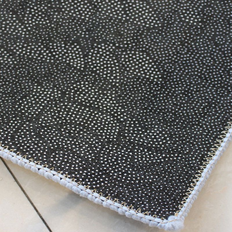 Blue Modern Rug Polyester Graphic Rug Washable Rug for Living Room