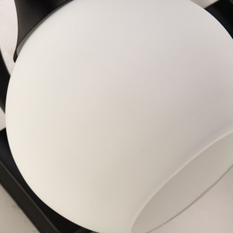 Modern Vanity Lighting Glass Shade Wall Light Fixture for Bathroom