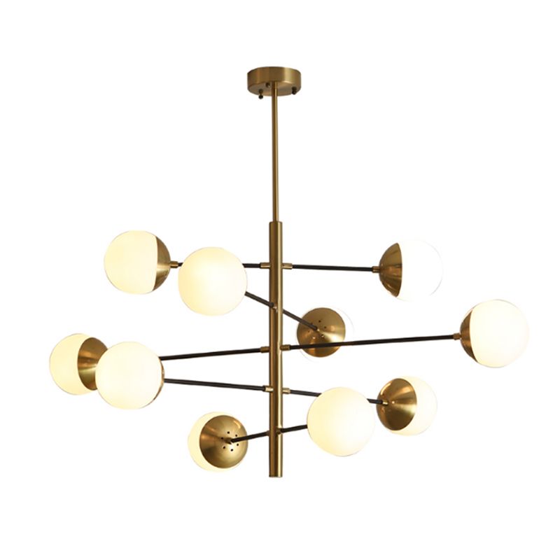 Glass Ceiling Hung Fixtures Contemporary Global Pendant Lighting for Living Room