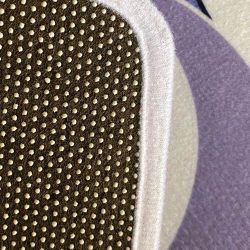 Modern Geometric Area Carpet Green Polyester Indoor Rug Non-Slip Area Rug for Home Decor