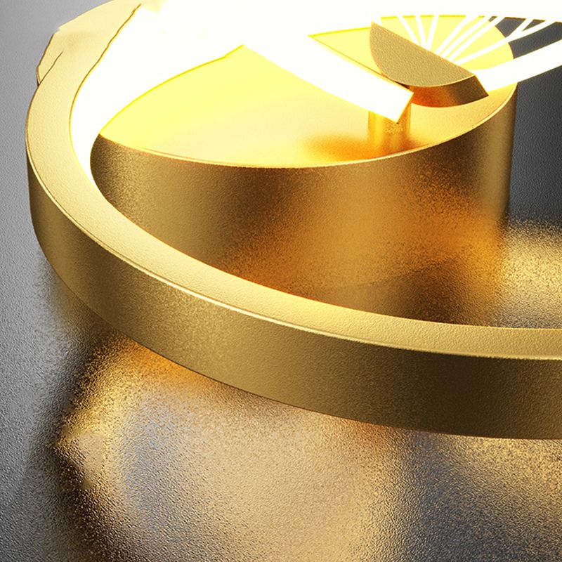 Metallgeometrische Form Wandmontage Beleuchtung moderner Stil 3-Lights Wandmontageleuchte