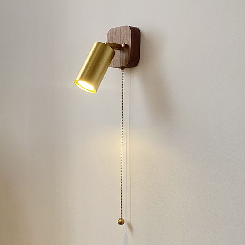 Metallzylinderwand -Lampen zeitgenössische 1 leichte Leuchtenleuchten in Gold