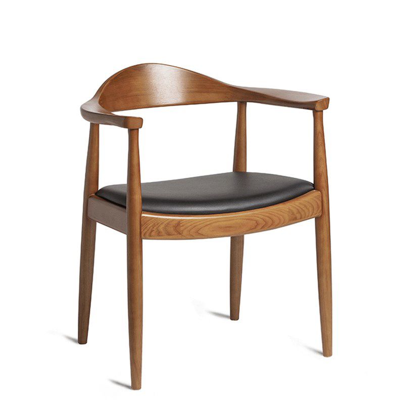 Scandinavian Style Wood Dining Chairs Open Back Dining Side Chair Home Side Chair