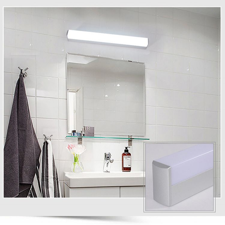 Rifini di illuminazione rettangolo di vanità moderne sconde di vanità acriliche in stile minimalista