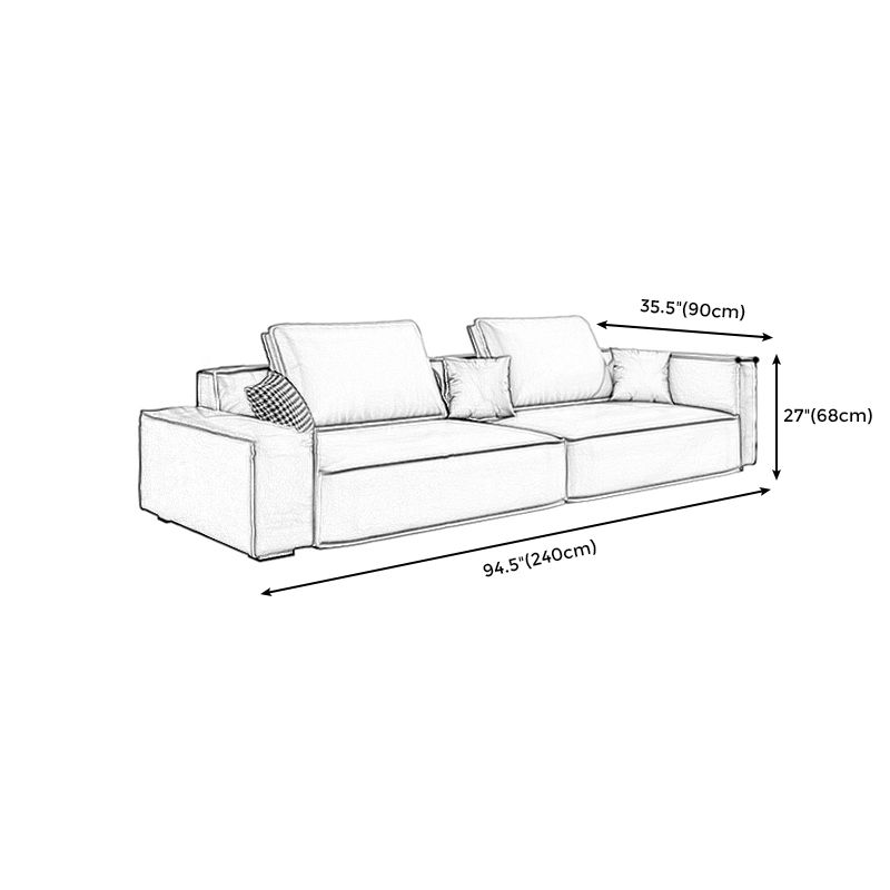 Faux Leather Living Room 3-seater Sofa Square Arm Standard Cushions Settee