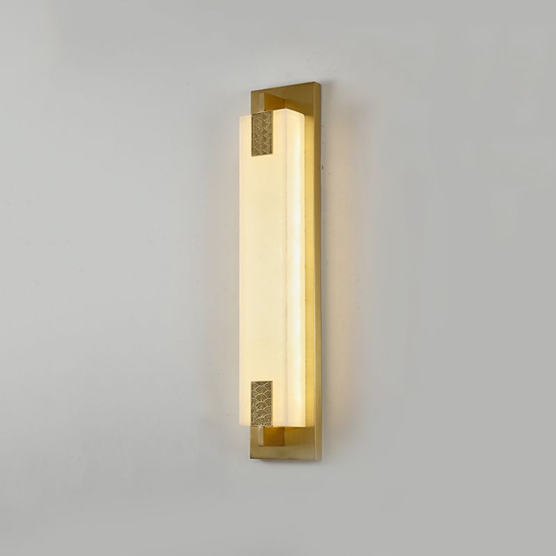 Lampade a parete rettangolari in metallo a 1 campo moderno lampada a monte per soggiorno