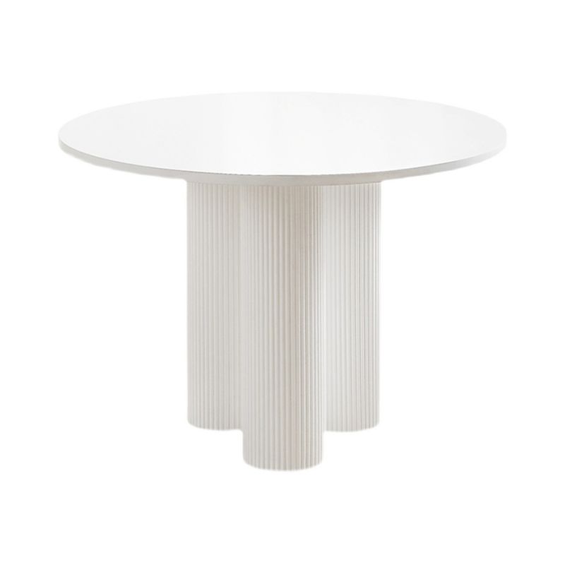 Modern Style Round Rock Slate/wood Table with 3 Legs Base Coffee Table