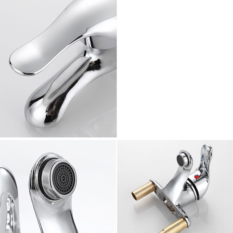 Vessel Sink Bathroom Faucet 2 Hole Faucets Chrome Lever Handle