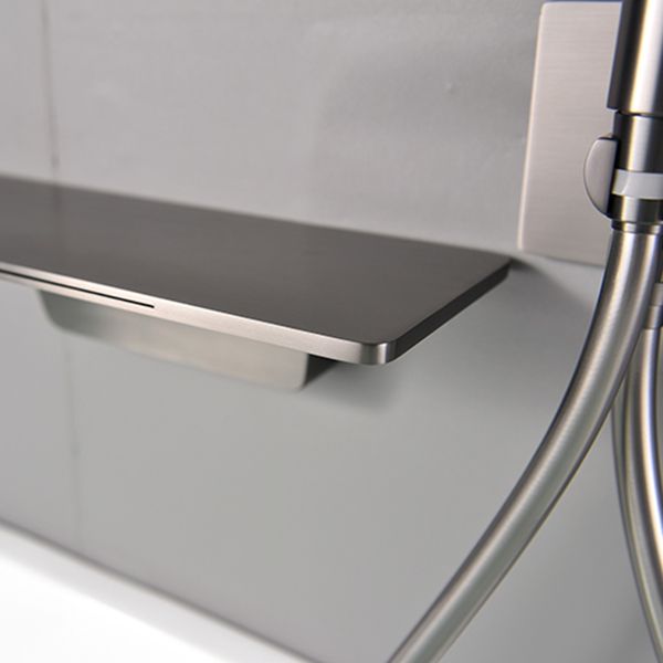Bathroom Tub Spout Waterfall Wall Mounted Fixed Bathtub Faucet with Hose