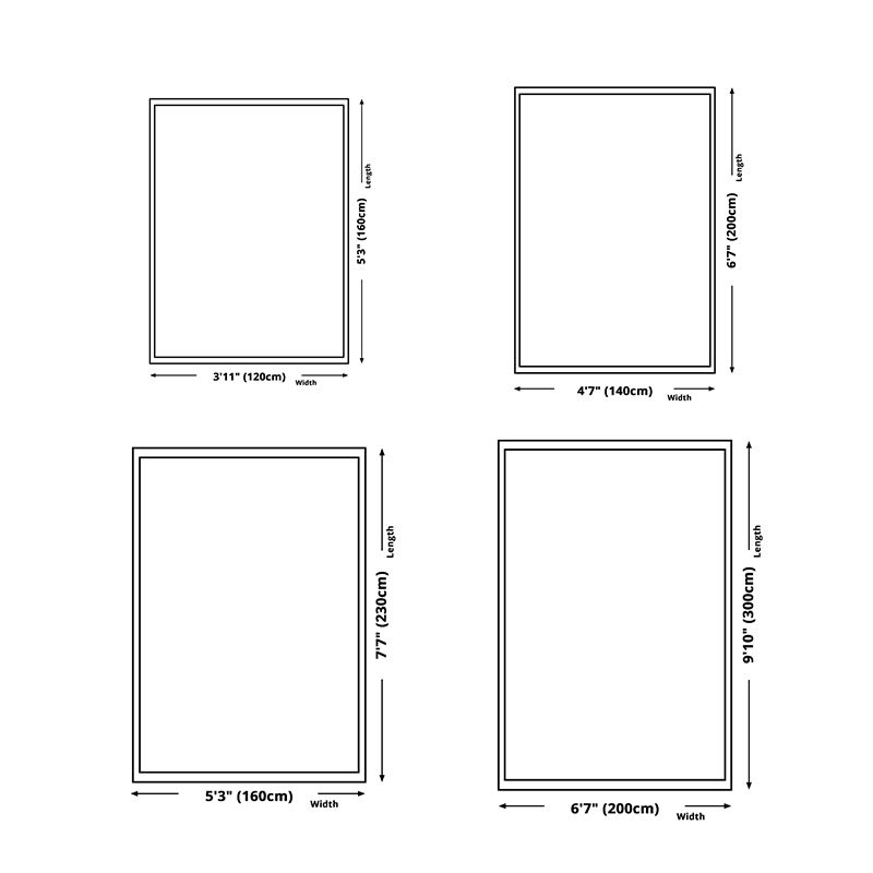 Brown Modern Area Carpet Geometric Pattern Polyester Area Rug Stain Resistant Rug for Home Decor