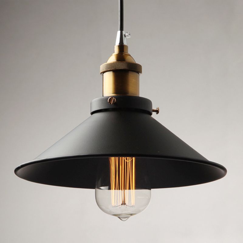 1 pendentif léger pendentif léger industriel de style industriel en métal