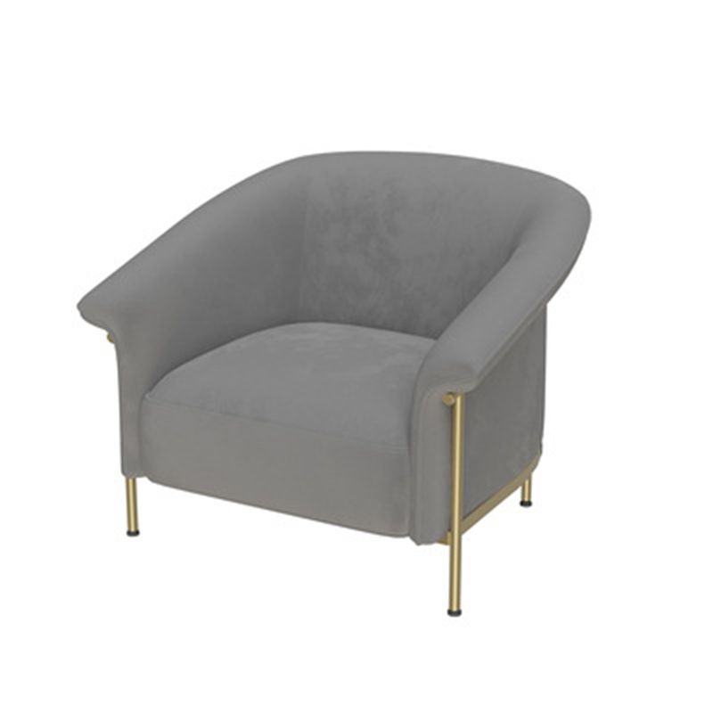 Contemporary Curved SofaWool Recessed Arm Sofa 35.43 inch Wide