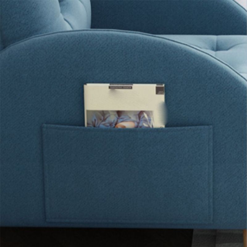 Contemporary Arms Included Basic Four Leg Biscuit Back Accent Room Chair