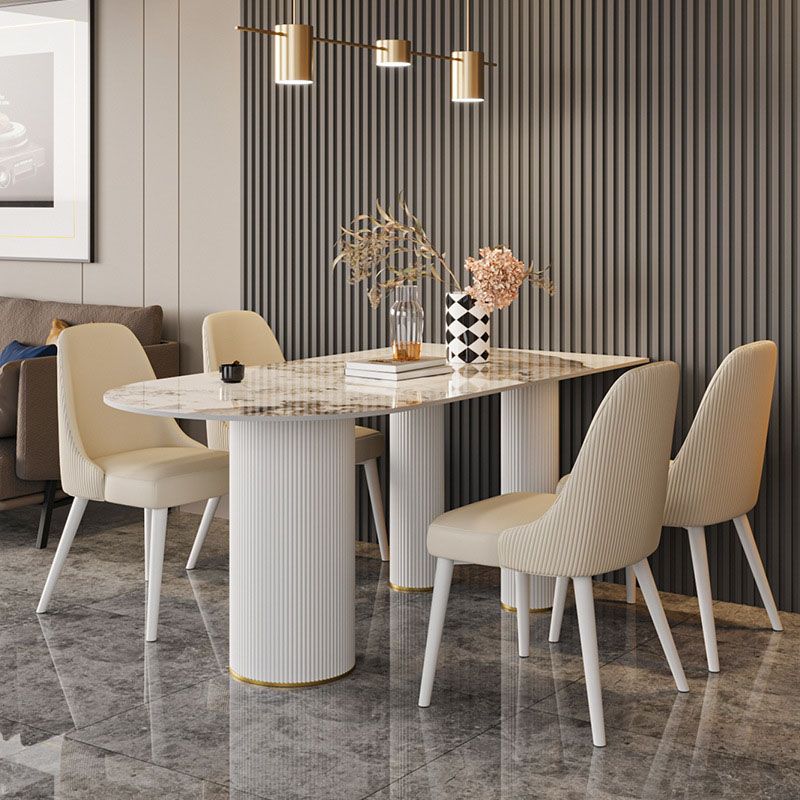 Designer Style 1/4/5 Pieces Dining Set Sintered Stone Dining Table Set