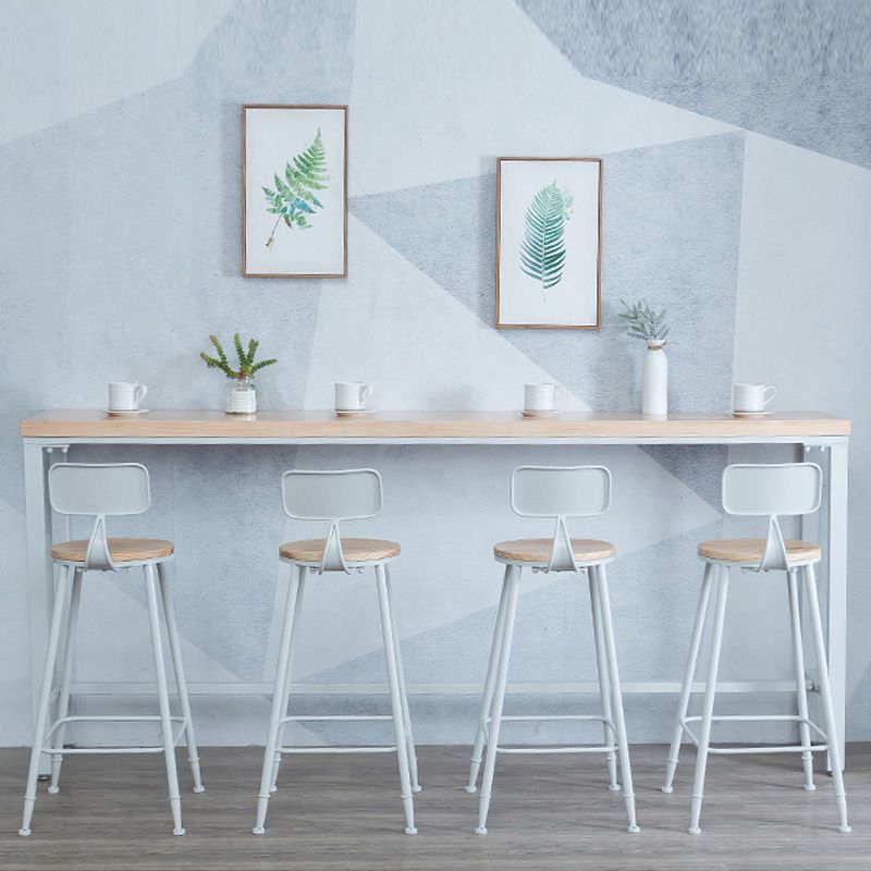 Modern Bar Table Set 1/2/5 Pieces Pine Solid Wood Rectangle Bistro Set