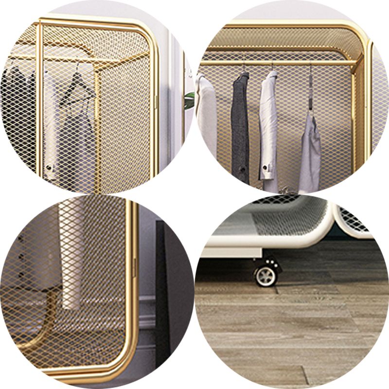 Contemporary Wardrobe Cabinet Metal Wardrobe Closet for Bedroom