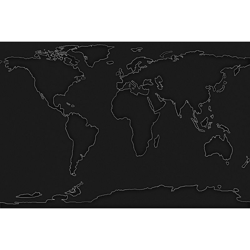 Map Illustration Mural Decal Eco-friendly Wallpaper for Meeting Room Bedroom