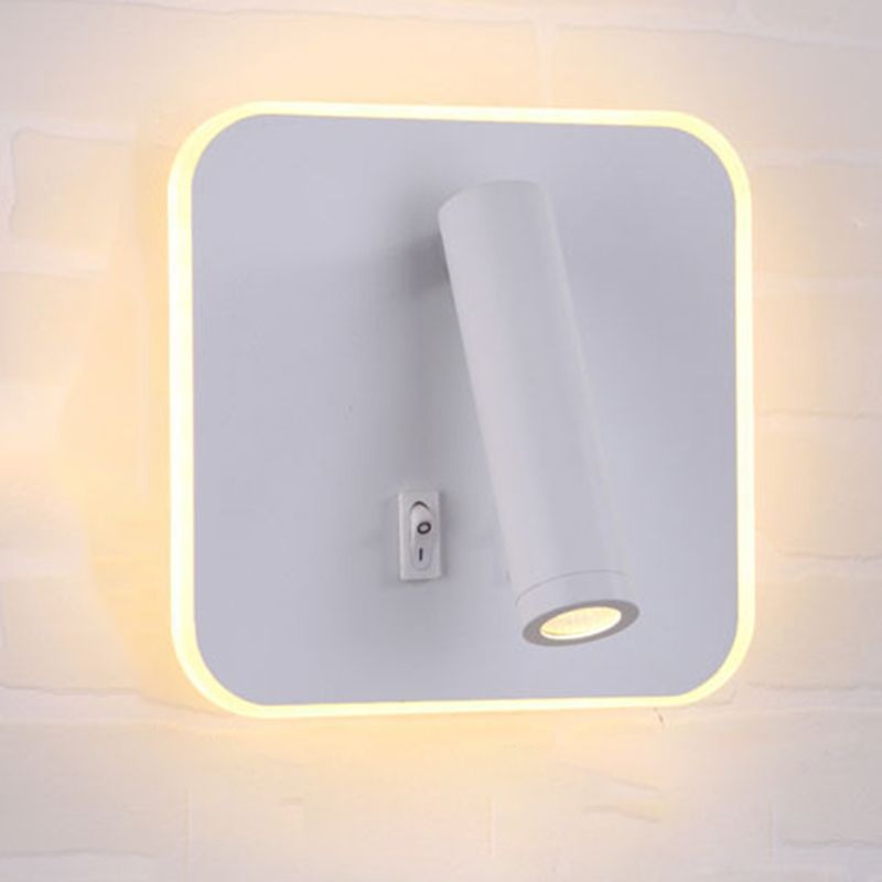 Lampe de lecture LED de lit de chevet LED LED LED-PECTORY MATIQUE contemporain pour chambre à coucher