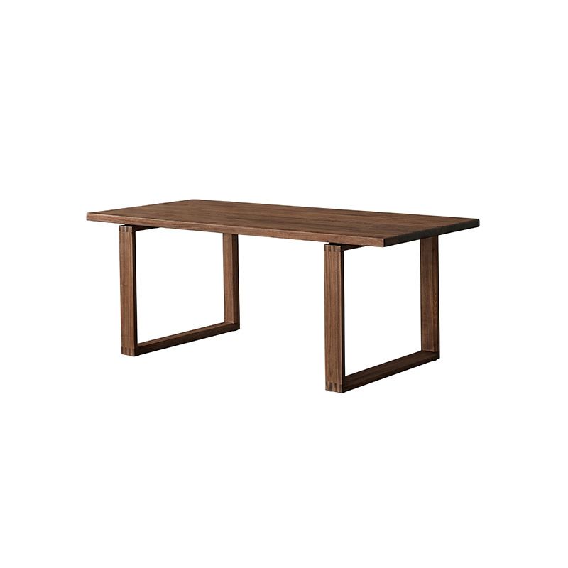 Dining Room Rectangle Dinner Table Traditional Solid Wood Dining Table