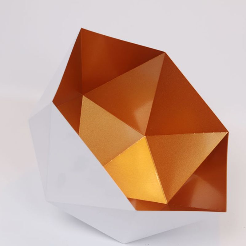 Geometric Ceiling Pendant Lamp Modern Style Metal Pendant Light Fixture for Restaurant