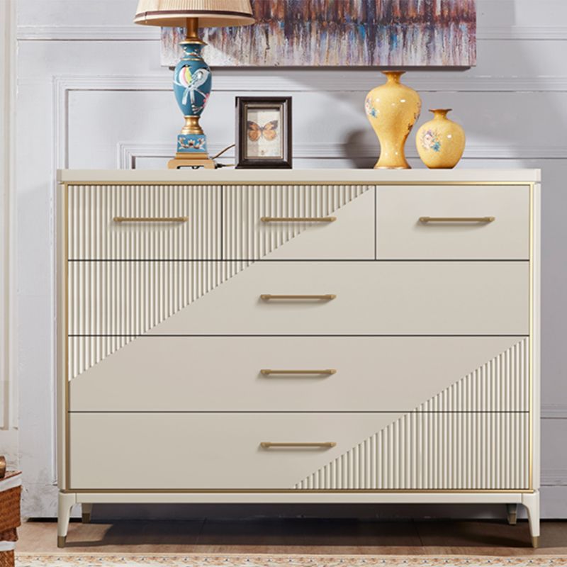 Classic Glam Double Dresser Birch Storage Chest with Drawers for Bedroom