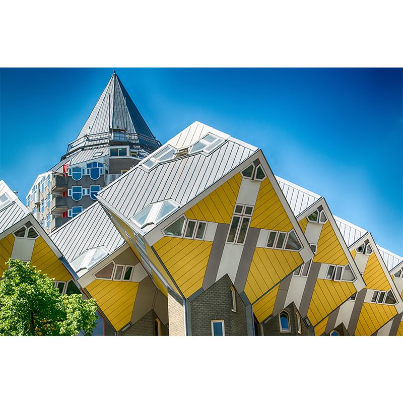 Photography Rotterdam Mural Decal Water Resistant Wall Covering for Decoration