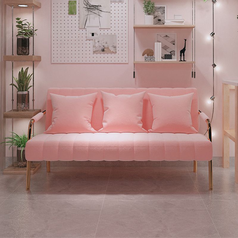 Contemporary Glam Velvet Sofa with Tuxedo Arm 58' Wide 72' High