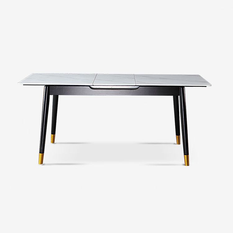 Rectangle Sintered Stone Kitchen Table Home Extendable Dining Table