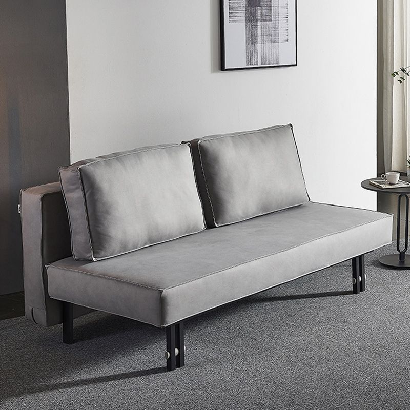 Contemporary Futon Sleeper Sofa Bed Fabric Armless Futon Frame