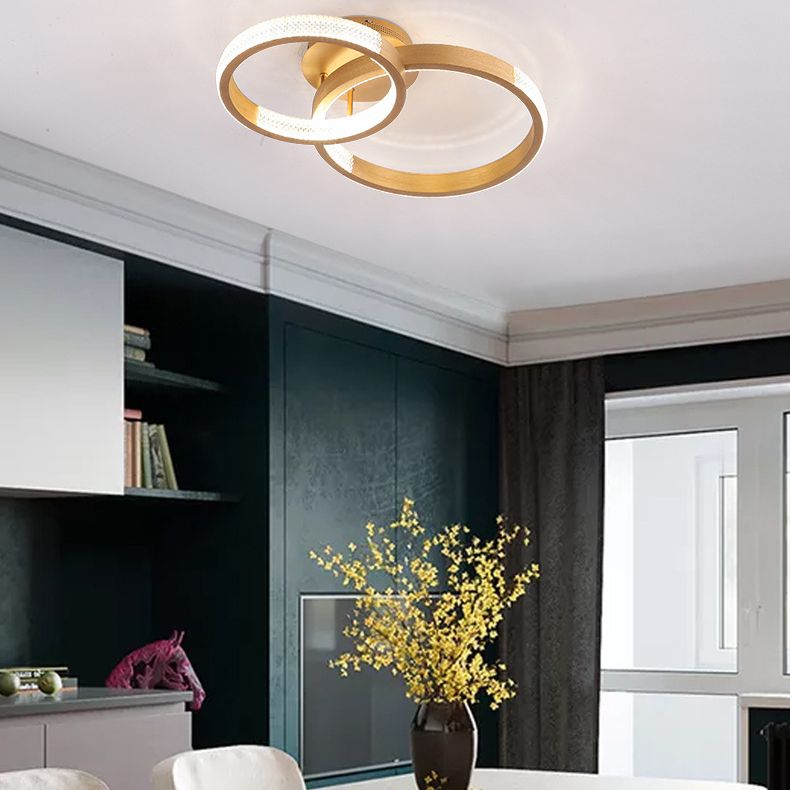 Plafonnier LED de style Nordic Style Golden Brossé