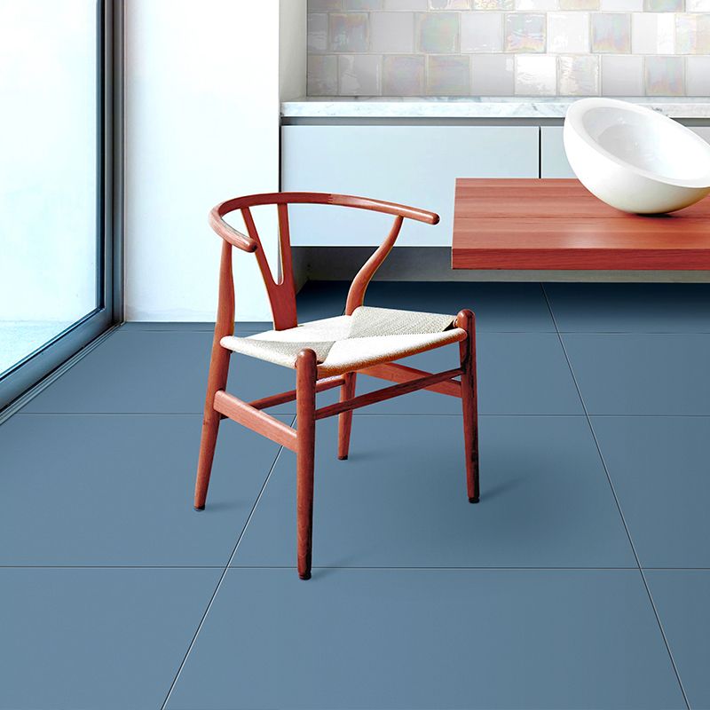 Modern Style Rectangle Floor Tile Pure Color Scratch Resistant Straight Edge Floor Tile