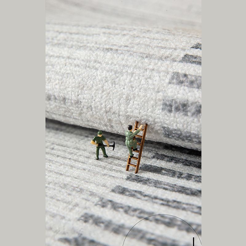 Apricot Tone Modern Area Carpet Polyester Abstract Stripe Indoor Rug Washable Carpet for Living Room