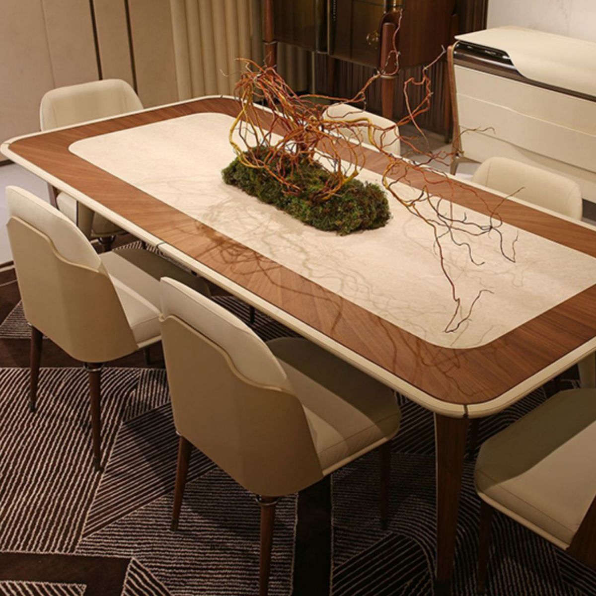 Matte Finish Parsons Dining Chair Modern Conference Room Leather Side Chair