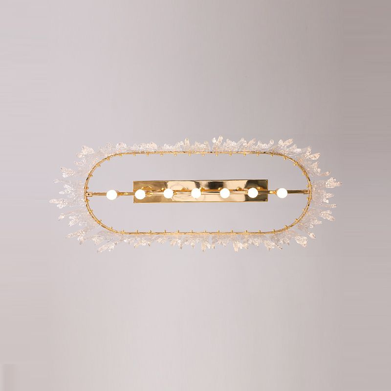 Icicle Shaped Glass Island Chandelier Lights Modern Living Room Hanging Pendant Lights